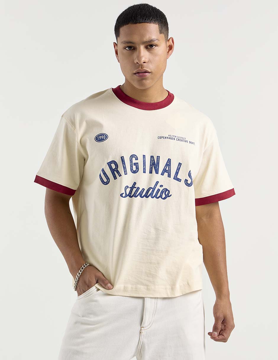 Playera cuello redondo para hombre 2