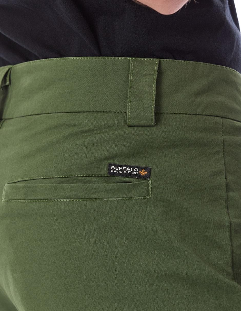 Pantalón regular de gabardina para hombre 9