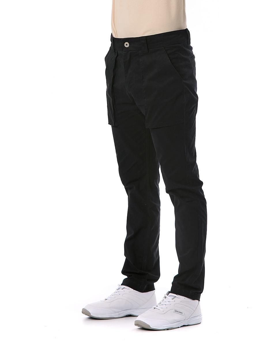 Pantalón regular de gabardina para hombre 2