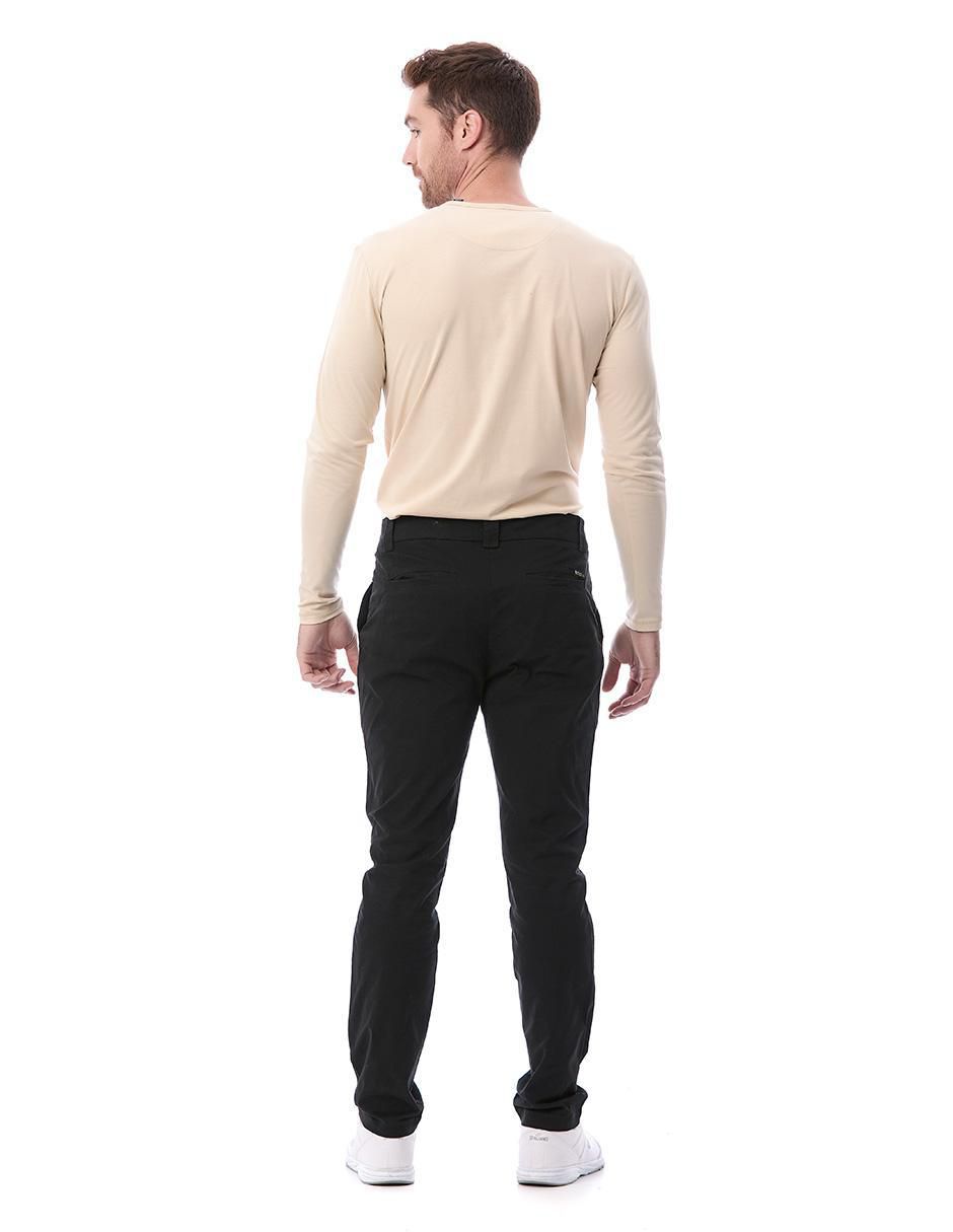 Pantalón regular de gabardina para hombre 6