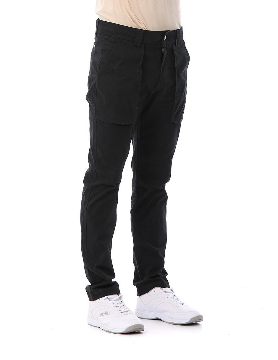 Pantalón regular de gabardina para hombre 7