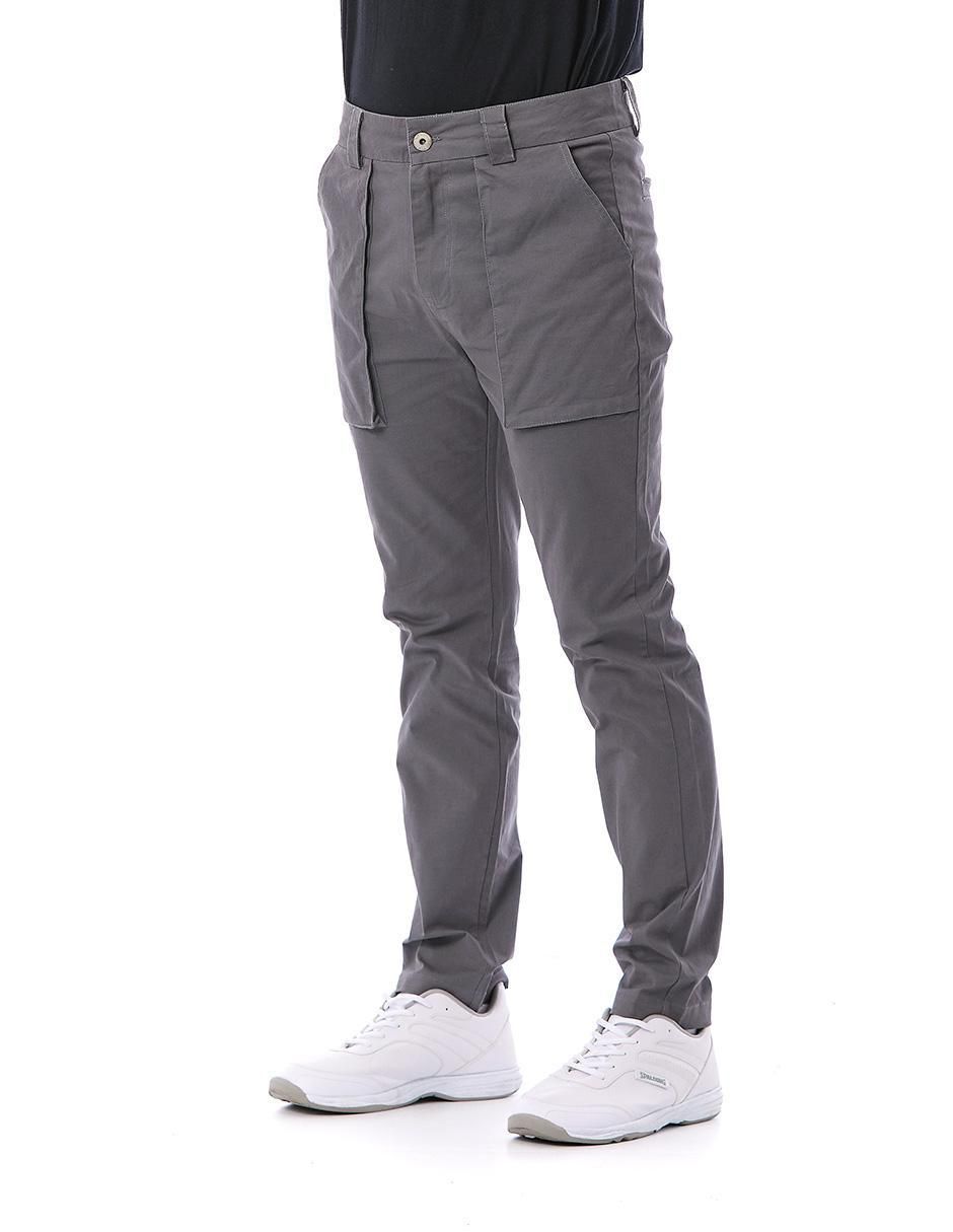 Pantalón regular de gabardina para hombre 6