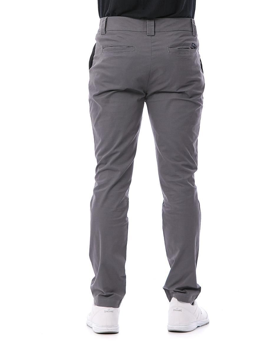 Pantalón regular de gabardina para hombre 8