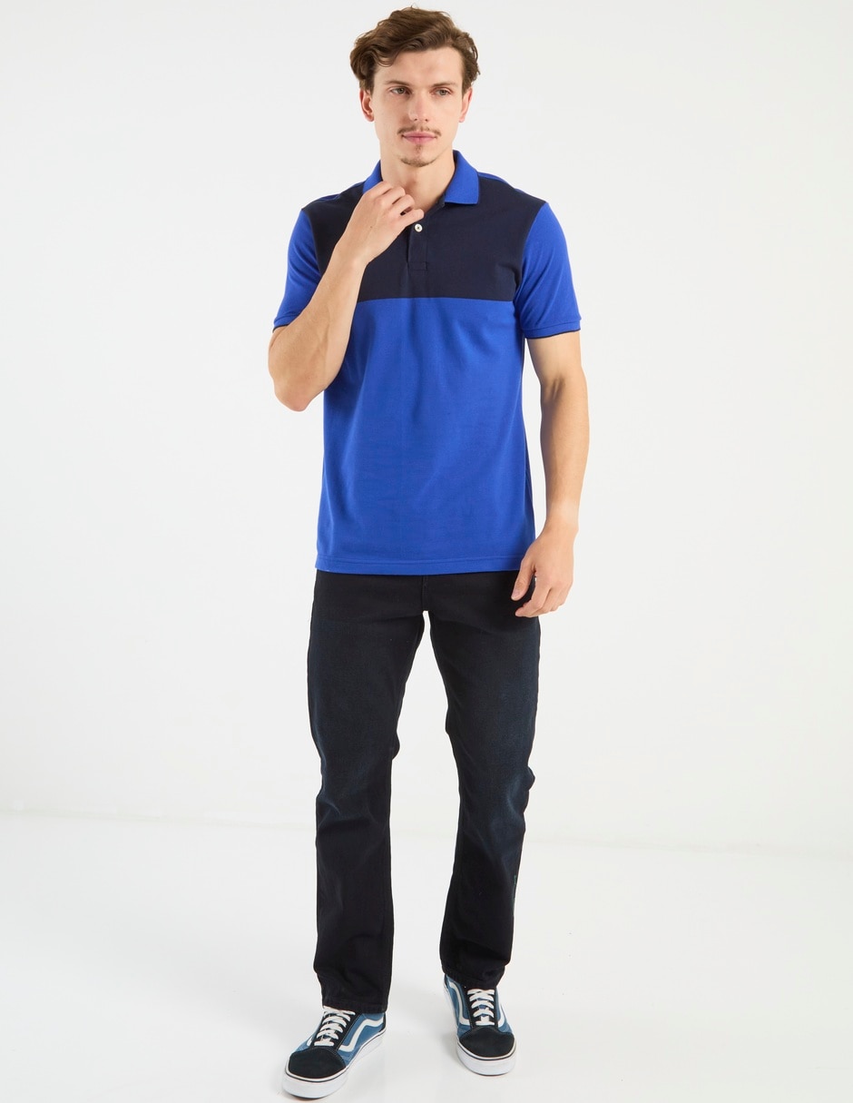 Jeans straight deslavado para hombre 3