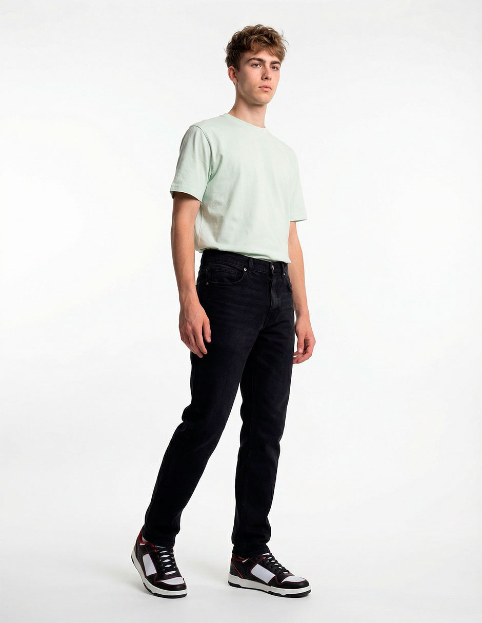 Jeans slim lavado obscuro para hombre 3