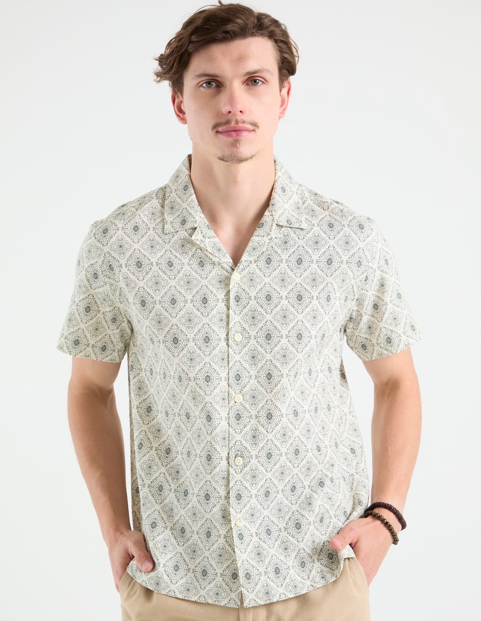 Camisa playa manga corta para hombre Camisa playa manga corta para hombre