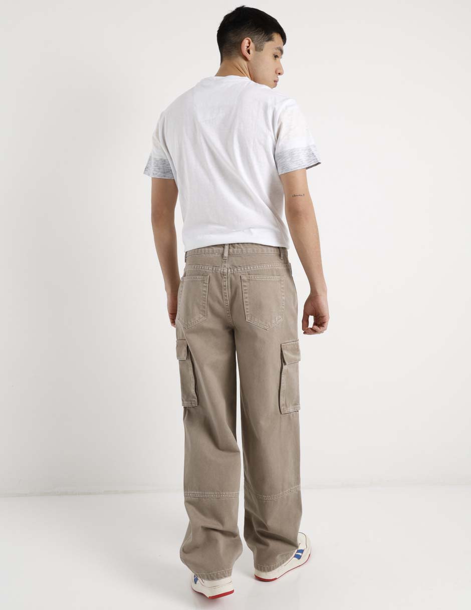 Jeans cargo relaxed para hombre 6