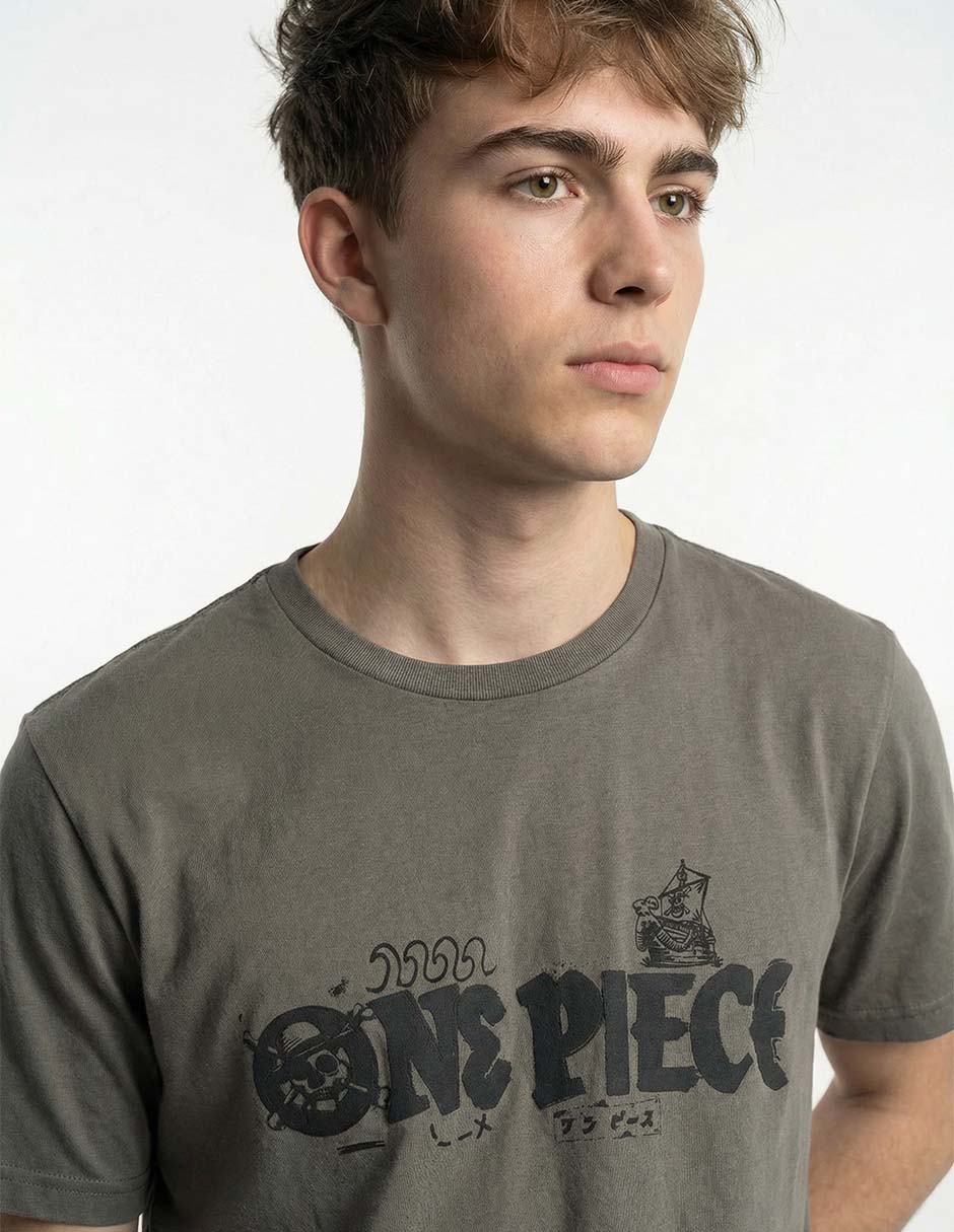 Playera One Piece cuello redondo para hombre 4