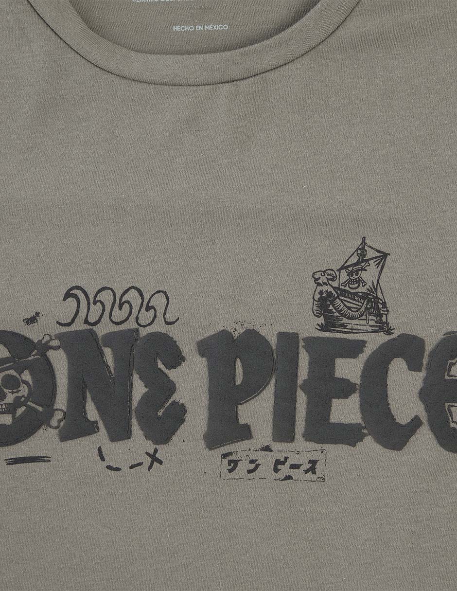 Playera One Piece cuello redondo para hombre 6