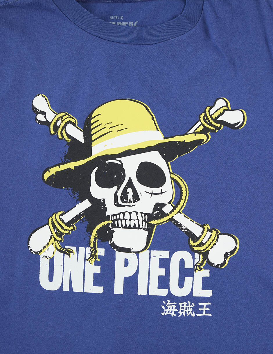 Playera One Piece cuello redondo para hombre 5