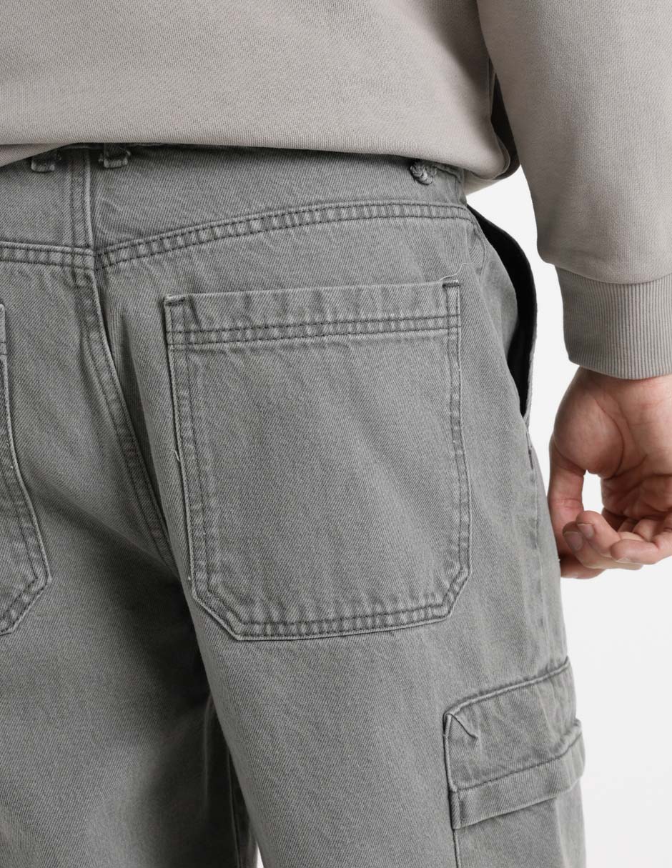 Jeans cargo baggy para hombre 5