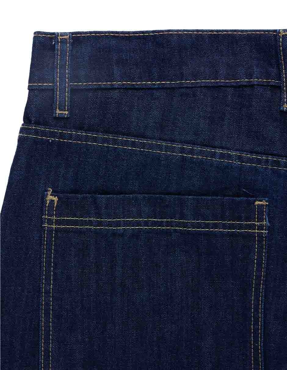Jeans cargo relaxed lavado obscuro para hombre 5