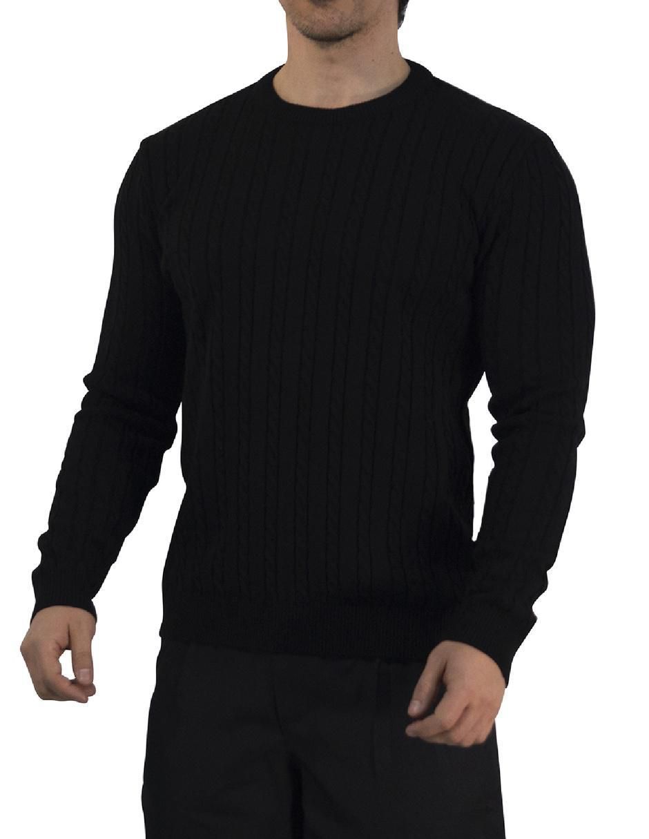 "suéter" john leopard "cuello" redondo "para hombre"