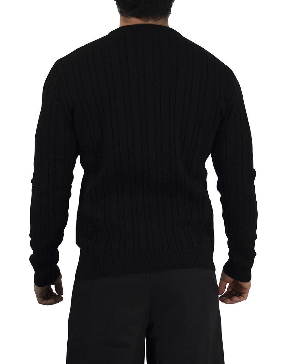 "suéter" john leopard "cuello" redondo "para hombre"