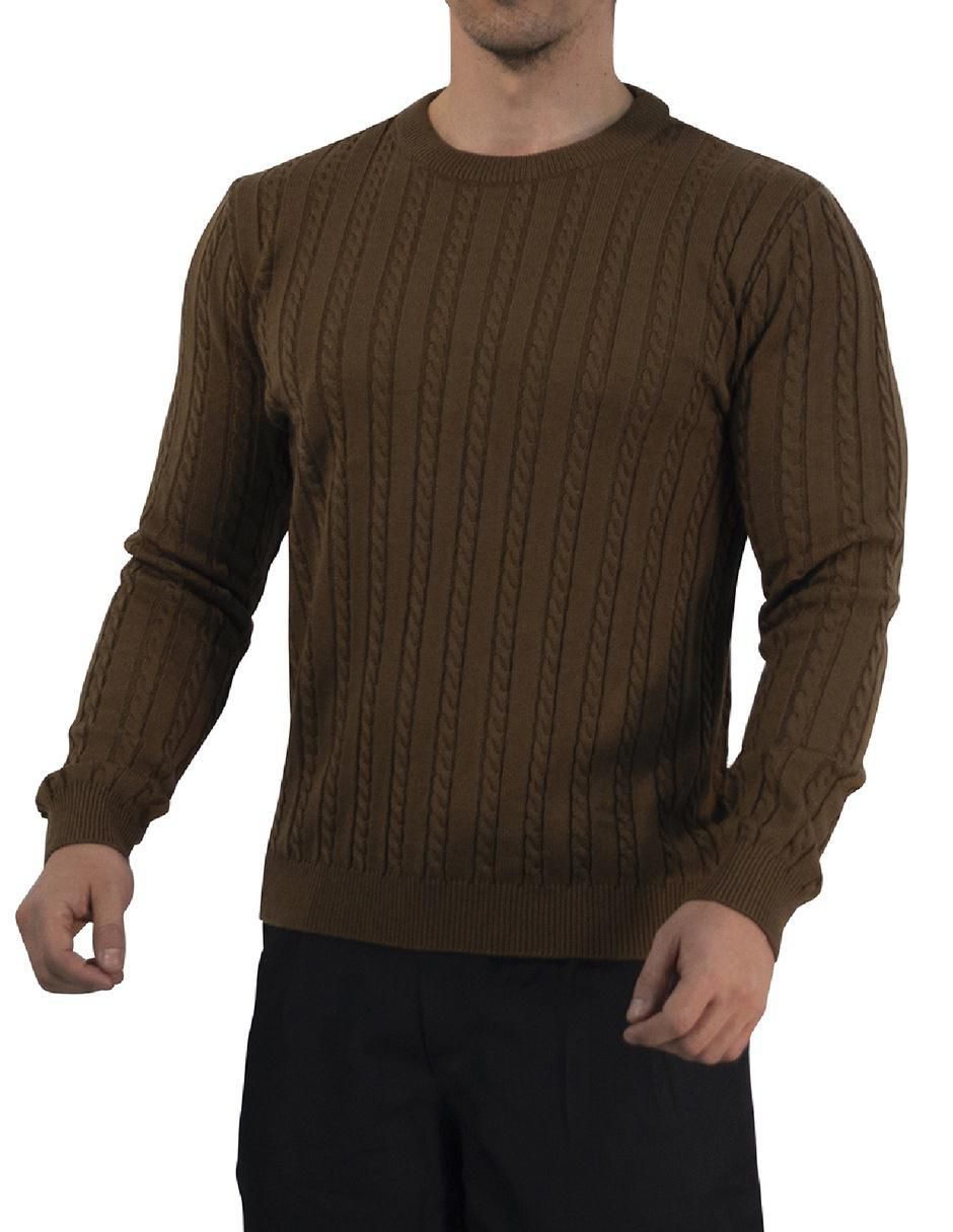 Suéter cuello redondo para hombre