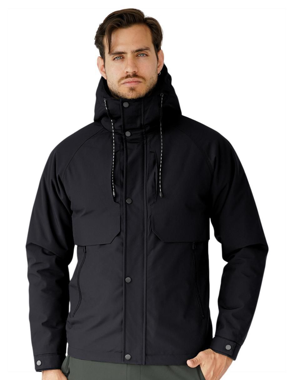 Chamarra casual con capucha para hombre Chamarra casual con capucha para hombre
