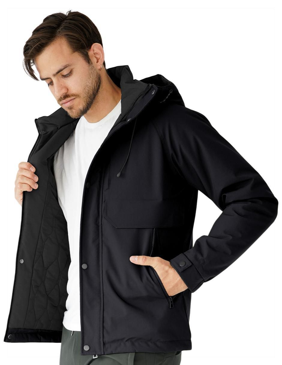 Chamarra casual con capucha para hombre 3