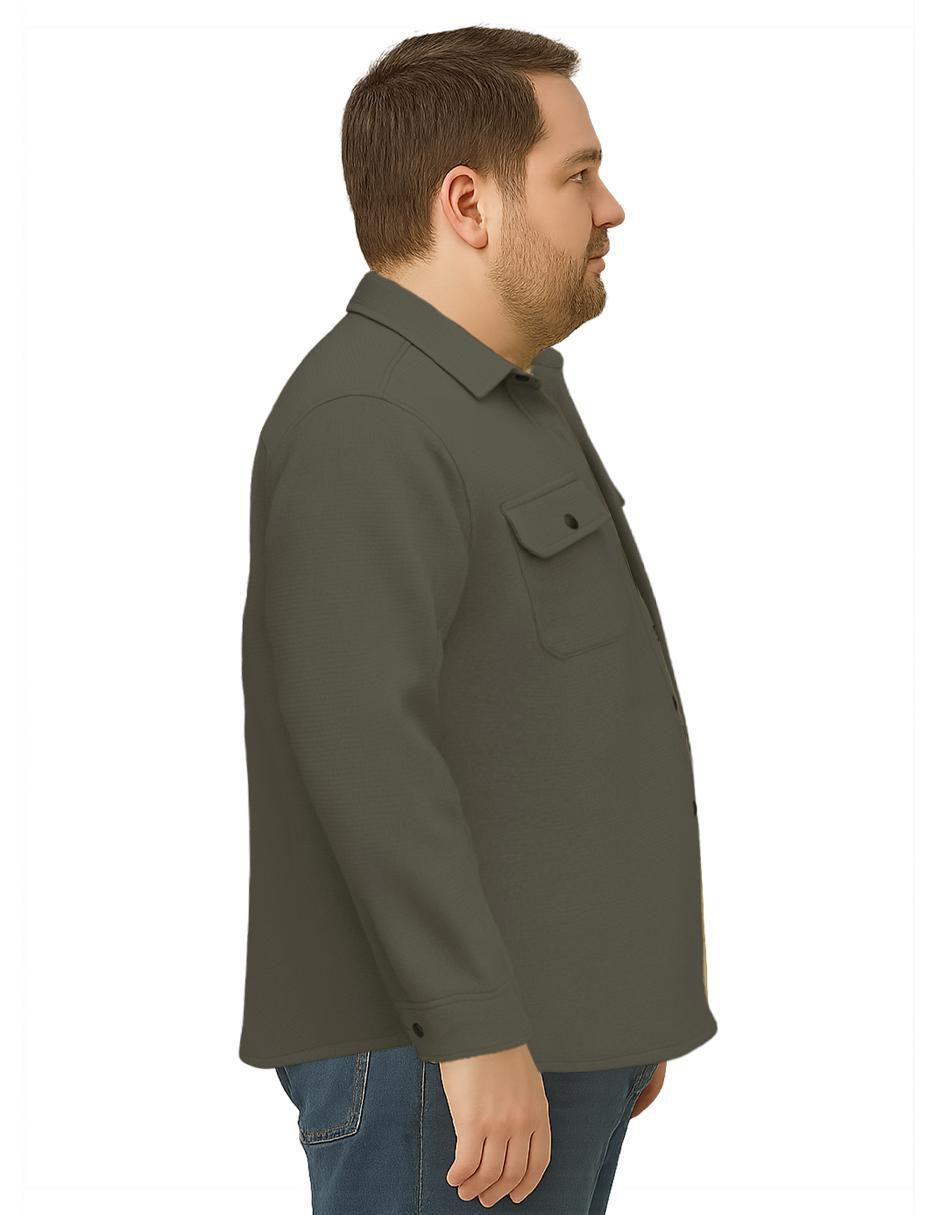 "camisa/sobrecamisa" casual roosevelt "de" (si aplica) mezcla de materiales "manga" larga "para hombre"