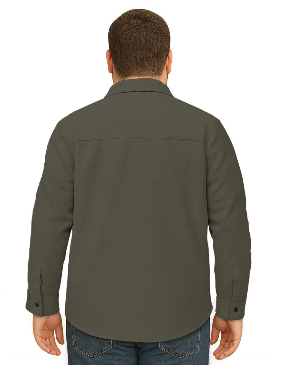 "camisa/sobrecamisa" casual roosevelt "de" (si aplica) mezcla de materiales "manga" larga "para hombre"