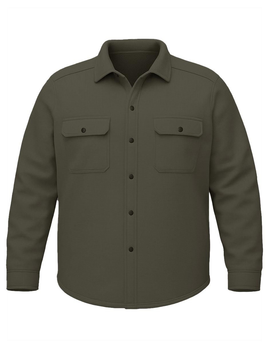 "camisa/sobrecamisa" casual roosevelt "de" (si aplica) mezcla de materiales "manga" larga "para hombre"