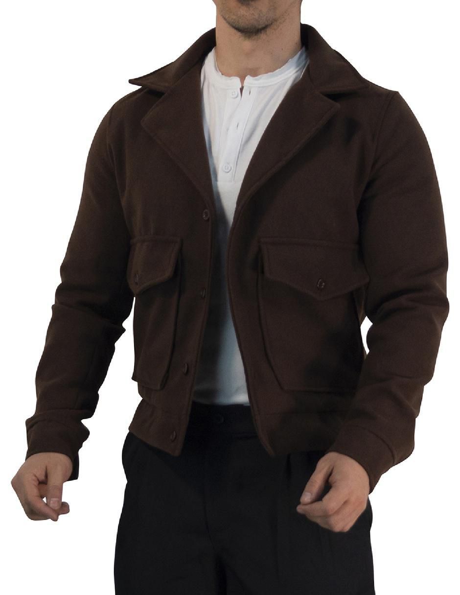 Chamarra casual con bolsillos para hombre 2