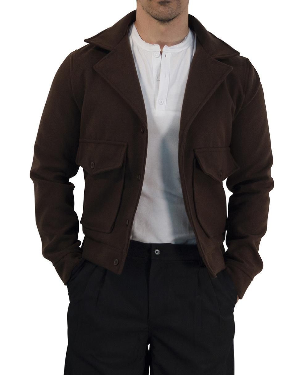 Chamarra casual con bolsillos para hombre 4