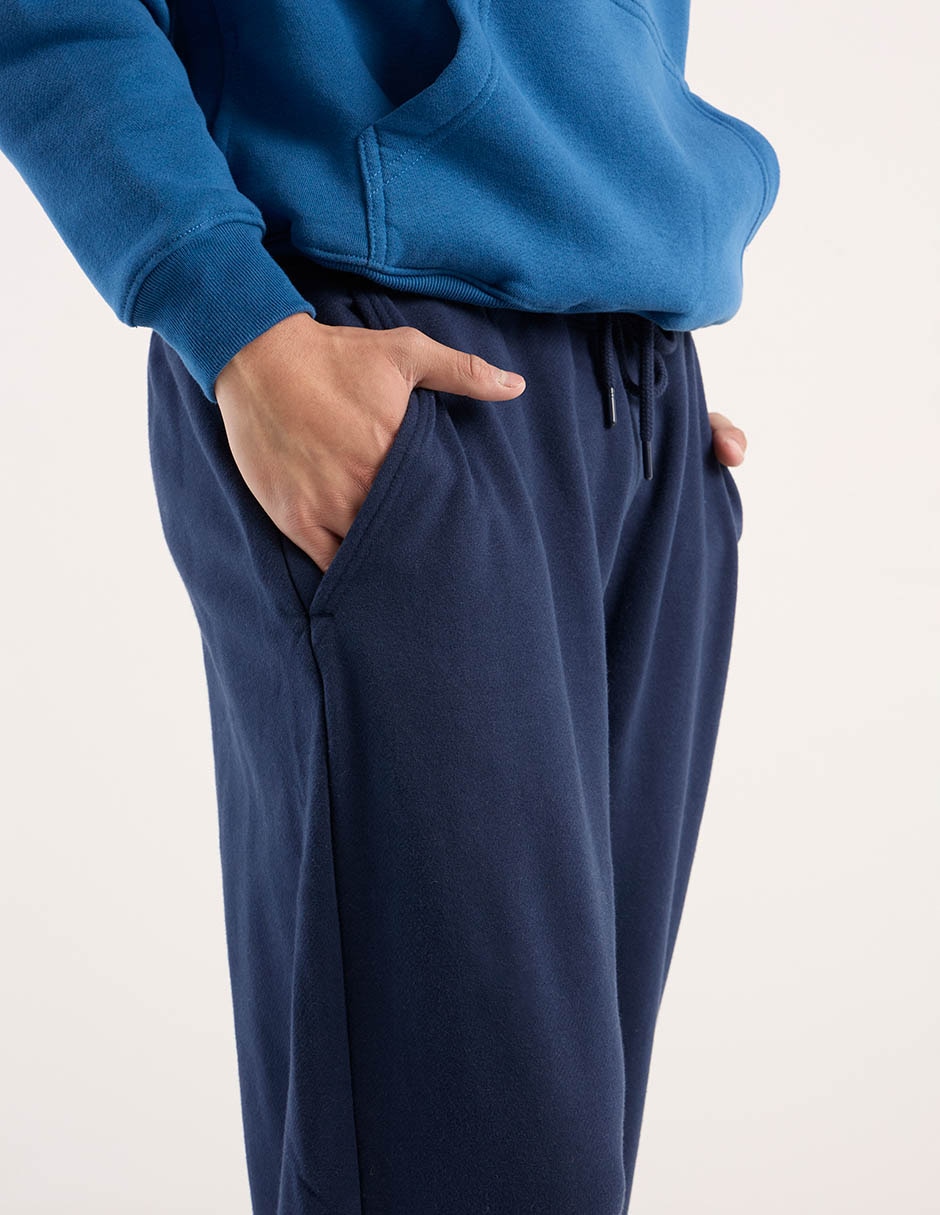 Pants straight con jareta para hombre 4