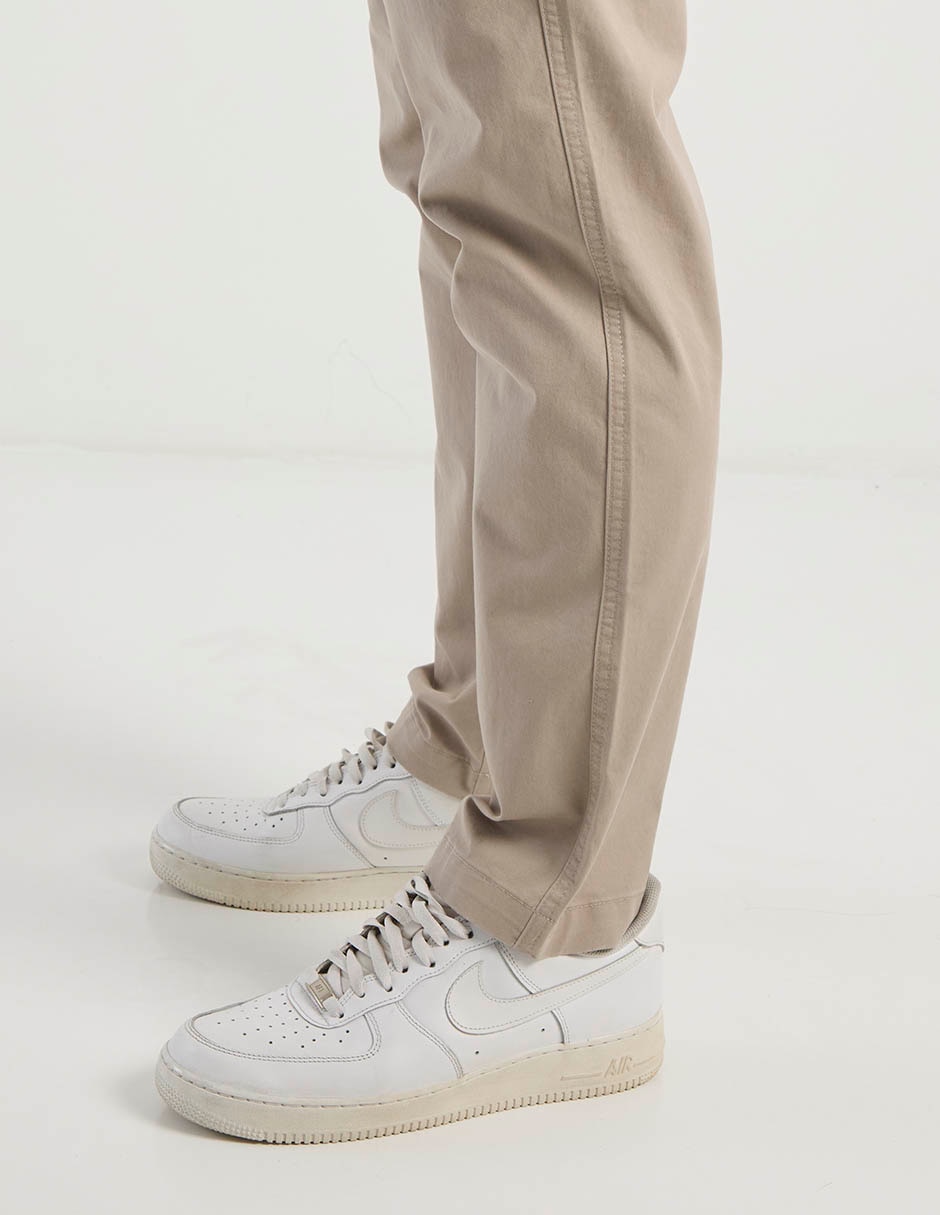 Pantalón casual chino regular de algodón para hombre 5