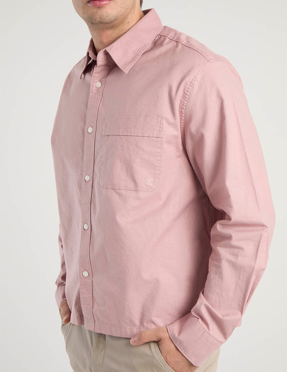 Camisa casual de algodón manga larga para hombre 5