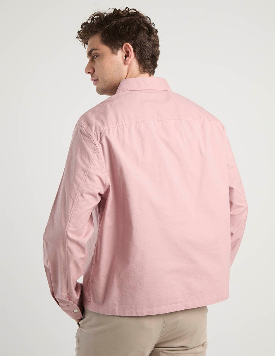 Camisa casual de algodón manga larga para hombre 6