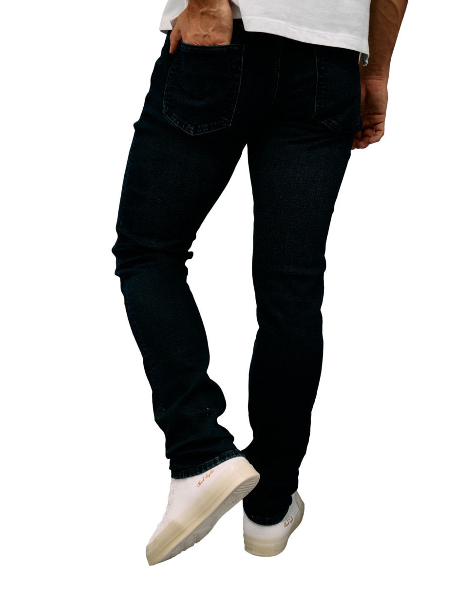 Jeans slim lavado obscuro para hombre 2
