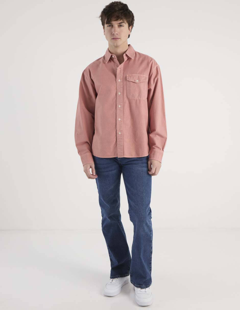 Camisa casual de algodón manga larga para hombre 3