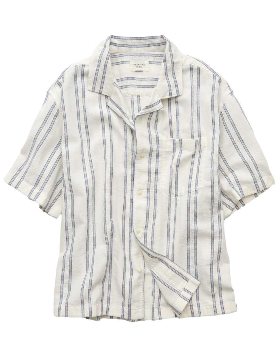 Camisa casual de algodón manga corta para hombre 3