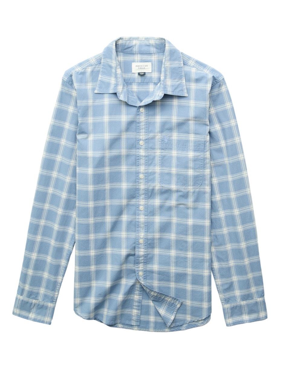 Camisa casual de algodón manga larga para hombre 3