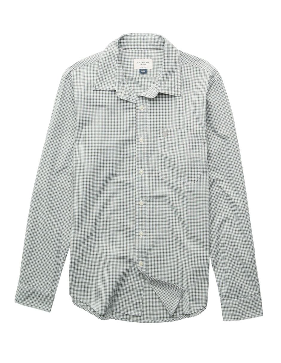 Camisa casual de algodón manga larga para hombre 3