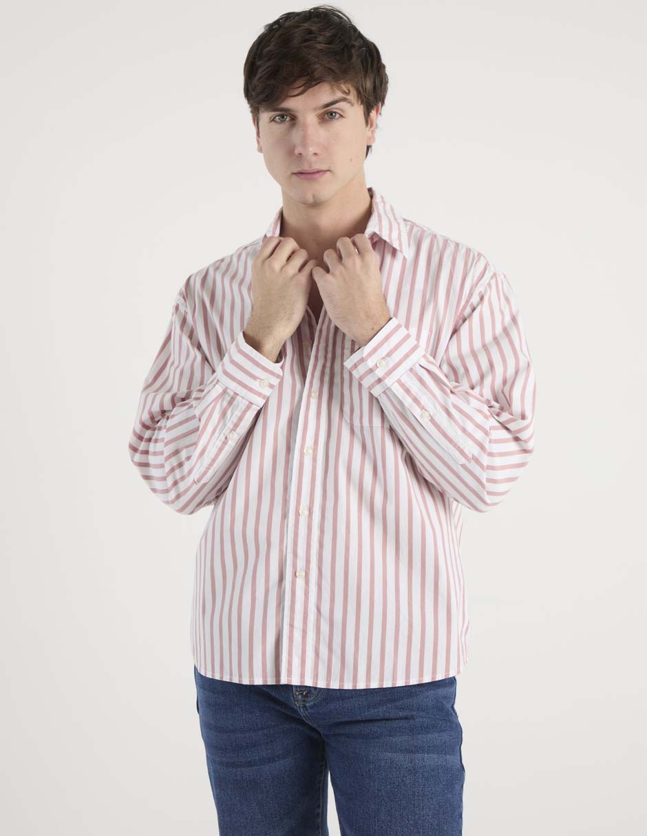 Camisa casual de algodón manga larga para hombre 2