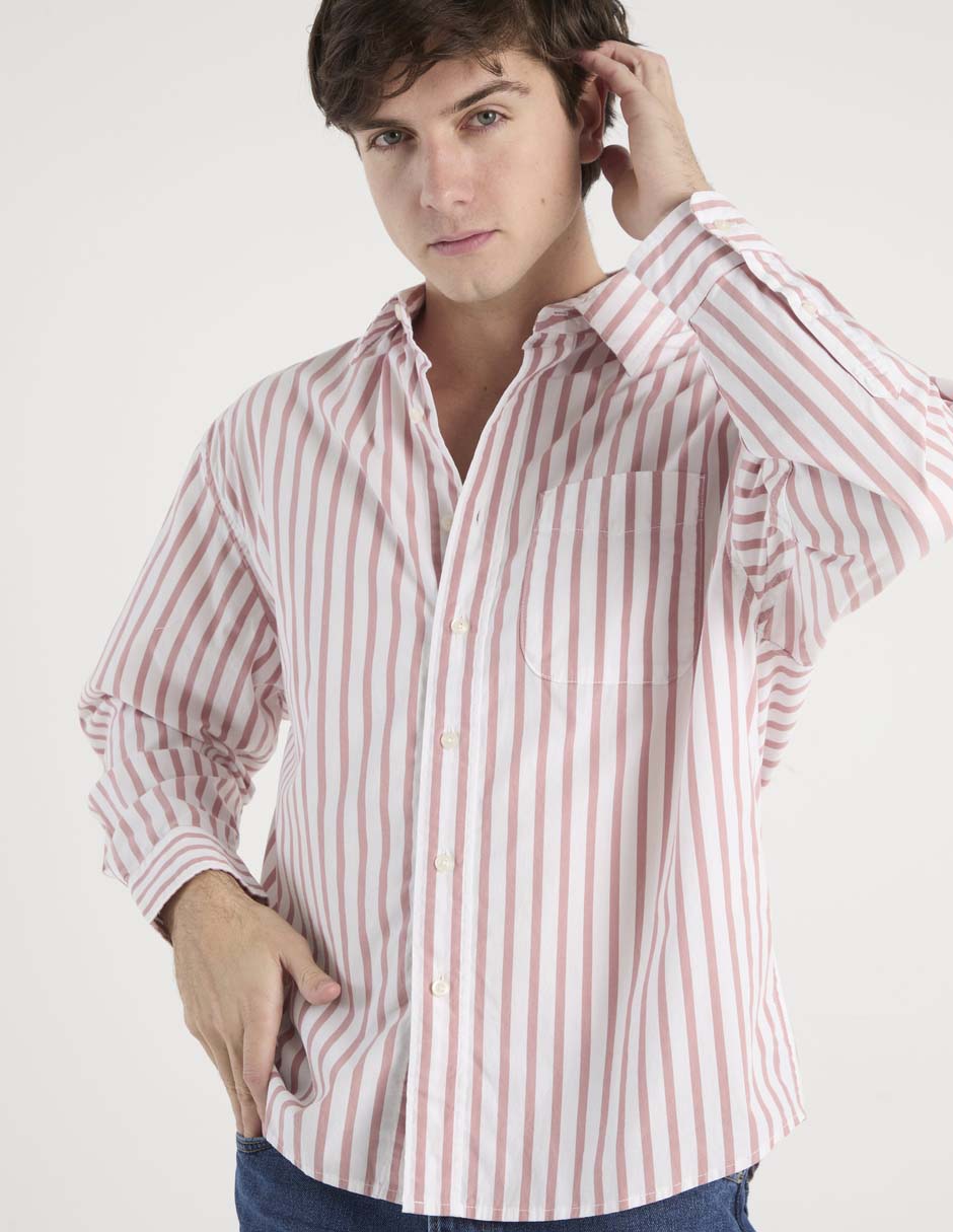 Camisa casual de algodón manga larga para hombre 5