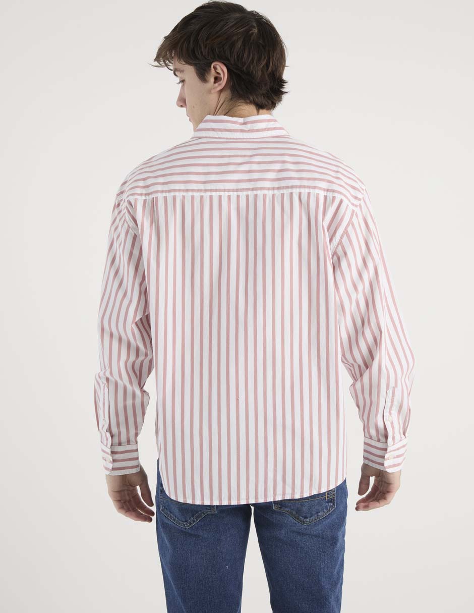 Camisa casual de algodón manga larga para hombre 6