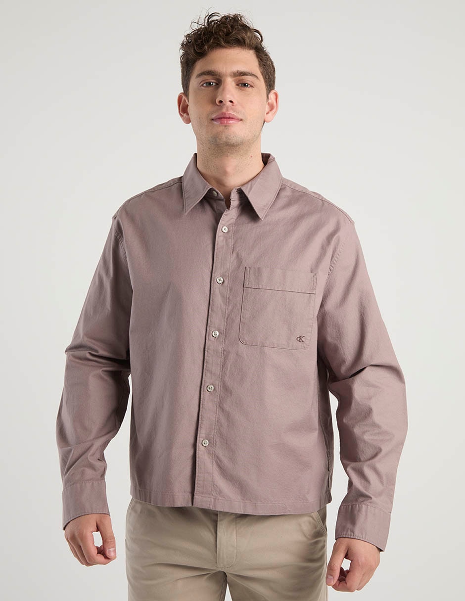 Camisa casual de algodón manga larga para hombre 2