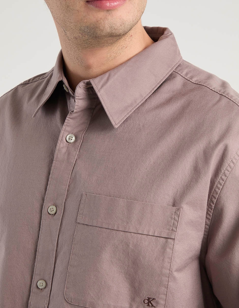 Camisa casual de algodón manga larga para hombre 4
