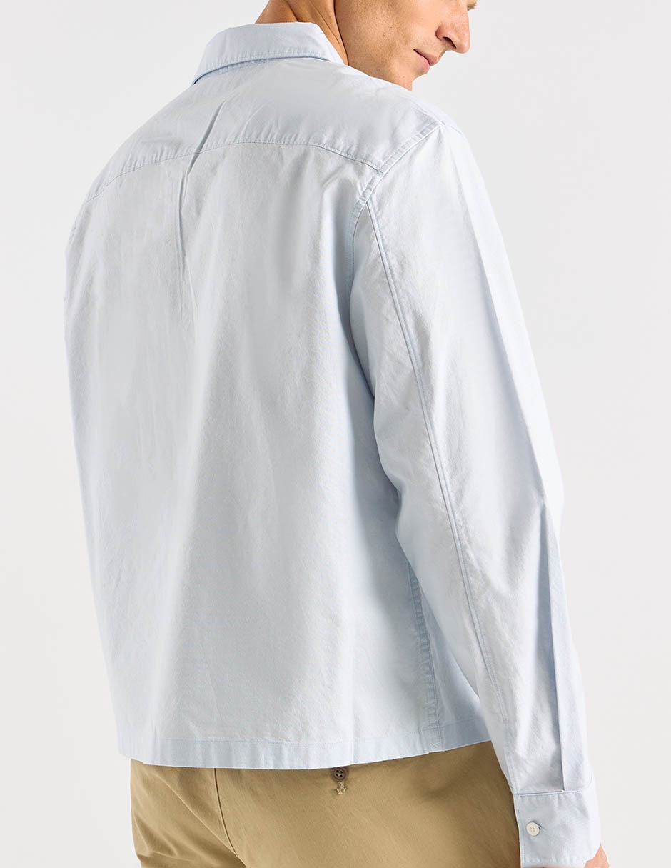 Camisa casual manga larga para hombre 5