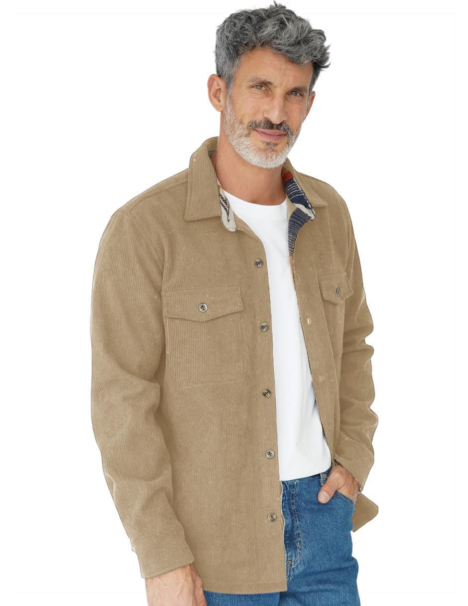"camisa/sobrecamisa" casual roosevelt "de" (si aplica) mezcla de materiales "manga" larga "para hombre"