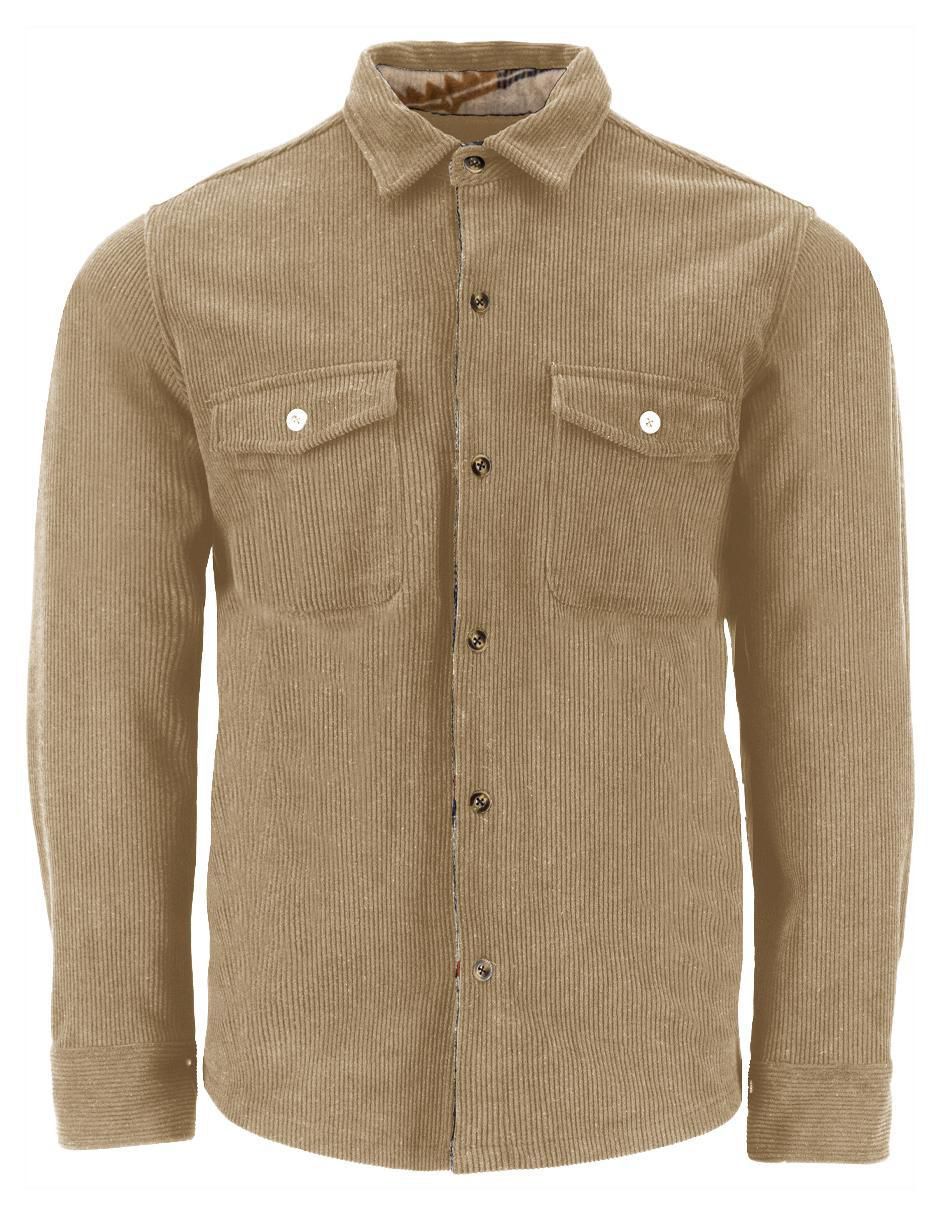 "camisa/sobrecamisa" casual roosevelt "de" (si aplica) mezcla de materiales "manga" larga "para hombre"