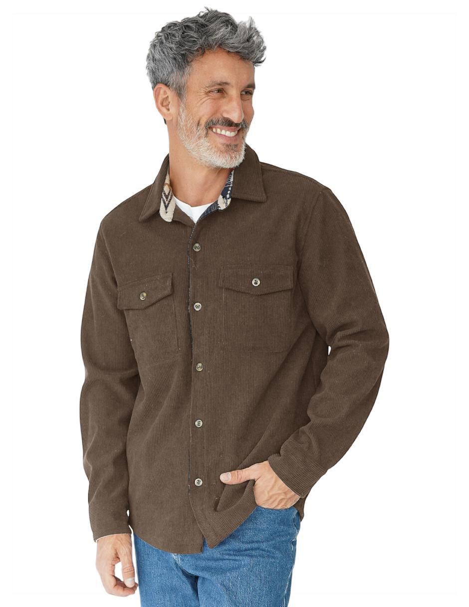 Sobrecamisa casual manga larga para hombre Sobrecamisa casual manga larga para hombre