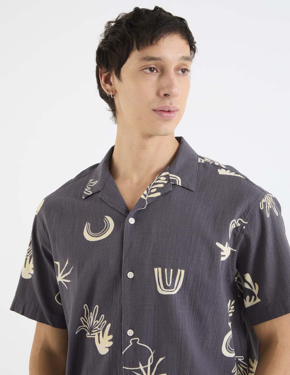 CAMISA JACK & JONES 12, G, GRIS OXFORD