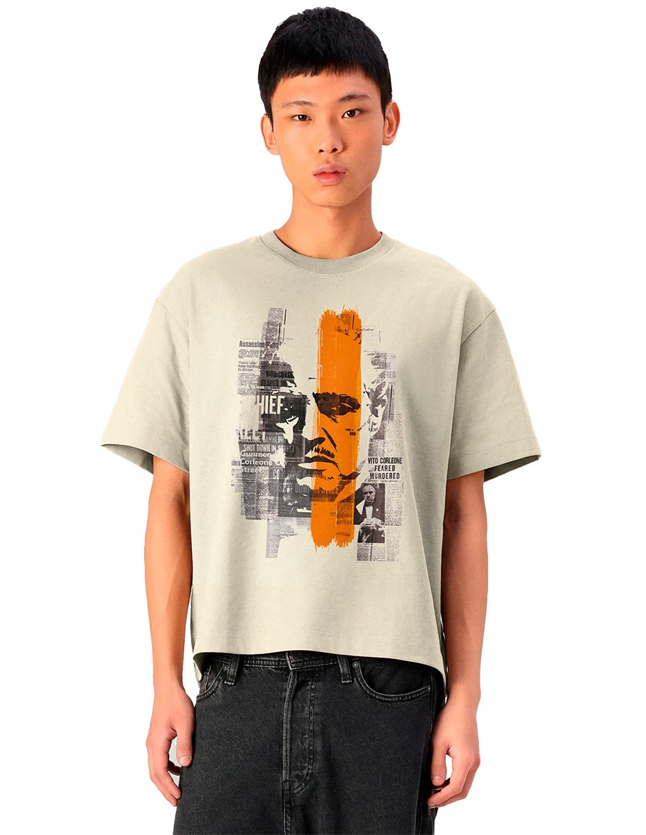 Playera El padrino cuello redondo para hombre