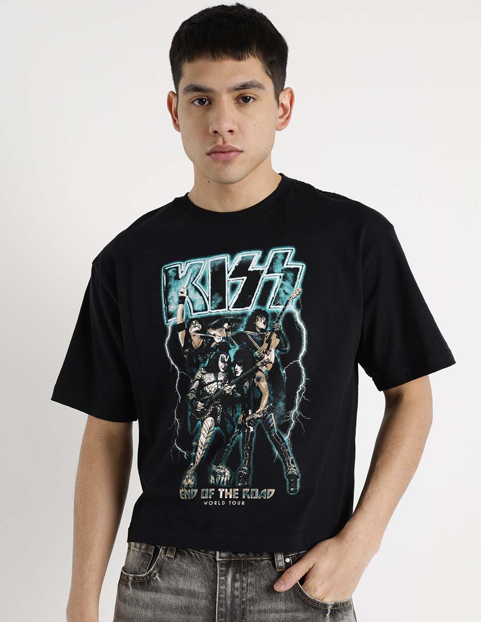 Playera Kiss cuello redondo para hombre