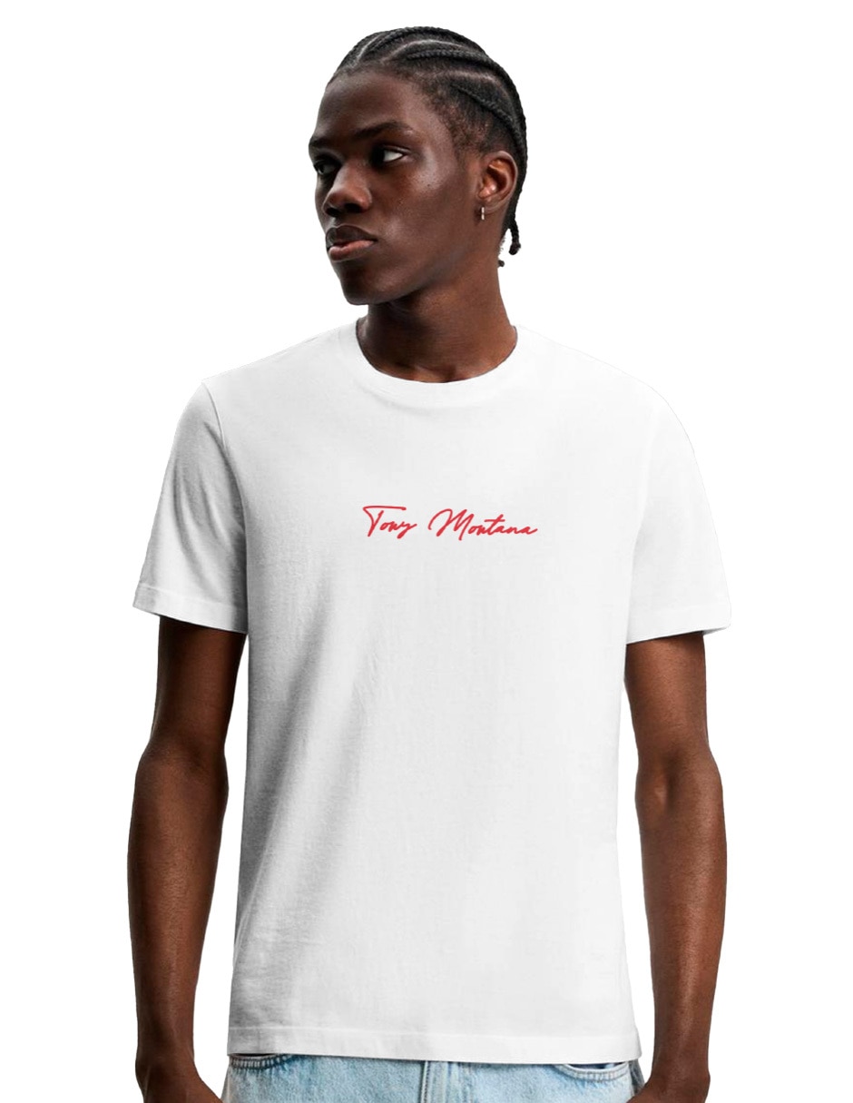 Playera Scarface cuello redondo para hombre