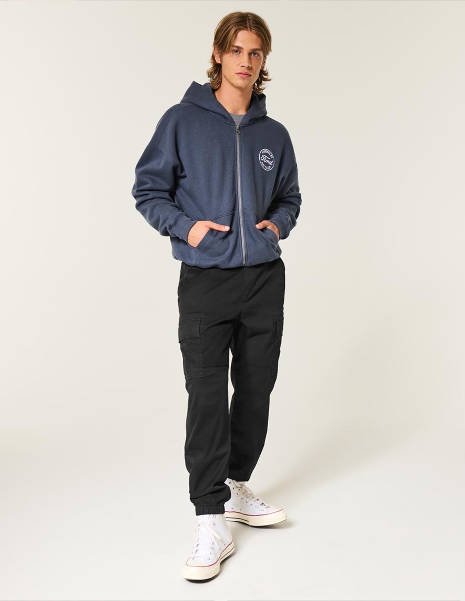 Pantalón casual cargo regular de algodón para hombre 2
