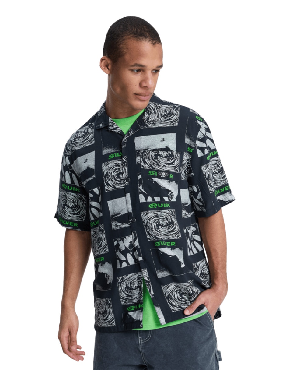 Camisa para playa manga corta para hombre Camisa para playa manga corta para hombre